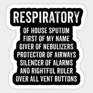 Respiratory House Sputum Giver Of Nebulizers Therapy Sticker